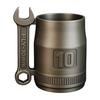 Stainless Steel Spanner Mug Industrial Style Water Cup Mechanic Themed Mug with Wrench Handle Garage Vibe Coffee Cup