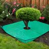 Foldable Garden Ground Cover Landscape Pruning Tarp with Hole, Metal Buckles, Waterproof Waste Tarp, Easy Cleanup Lawn Sheet Tree Bush Trimming