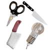 Girl Hair Pin Funny Imitation Scissor Knife Design Side Bang Hair Clip Stable Grip No Damage Small Hairpin Hair Accessory