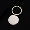Stainless Steel Round Keychain with Laser Engraving & UV Color Printing