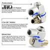 1/4inch Pneumatic Universal 360 Degree Swivel Air Hose Connector Adapter Fit Tool