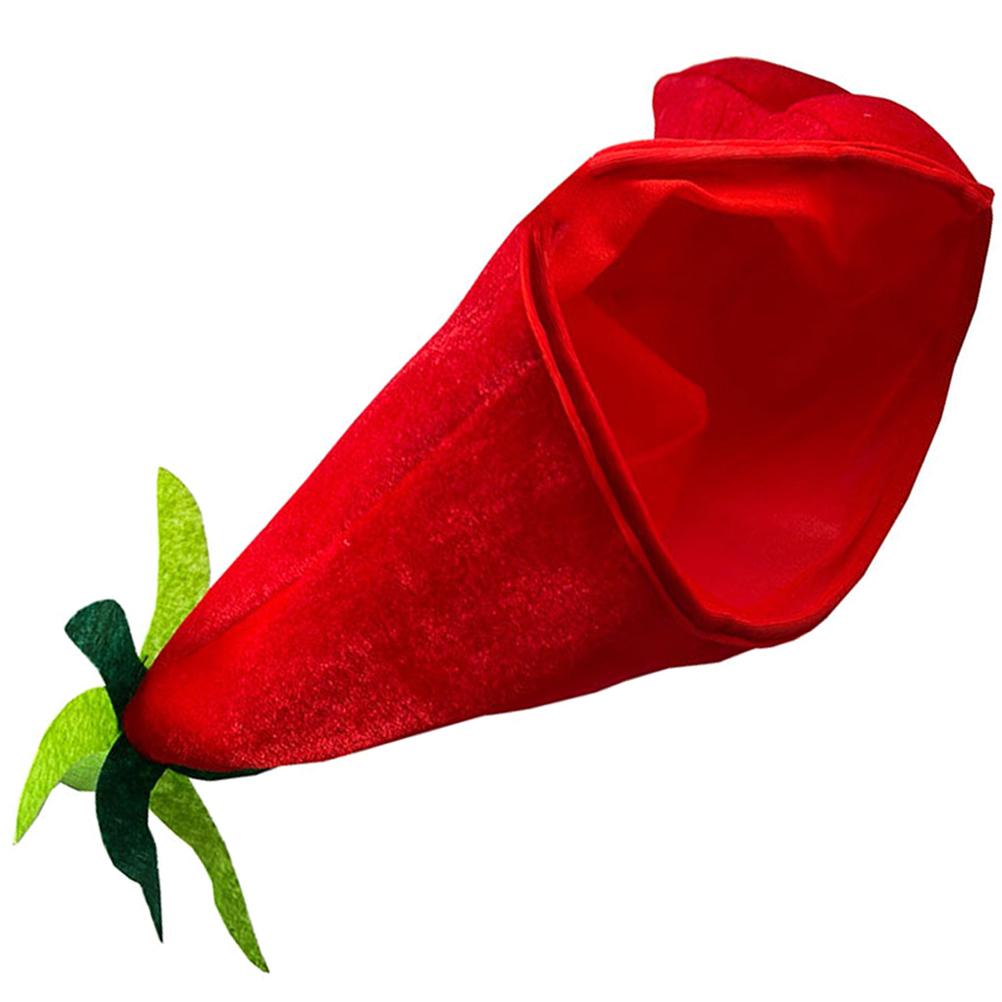 Kapelusz Papryka Kostiumy Kapelusze dla Dorosłych Impreza Karnawał Rekwizyt do Zdjęć Śmieszny Kreskówka Chili