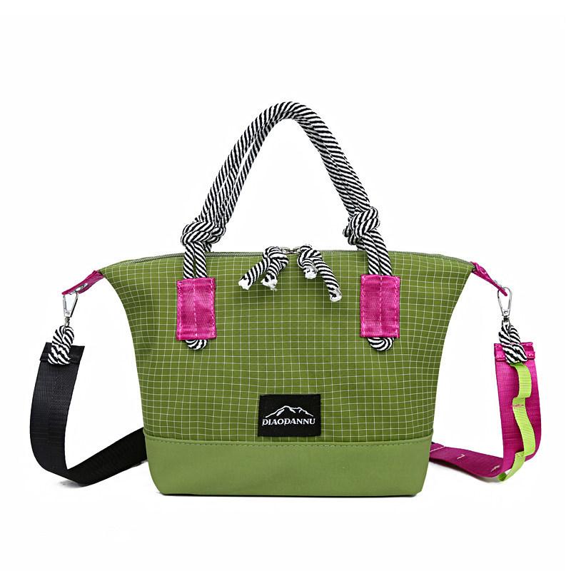 Wasserdichte Nylon-Tragetasche für Damen, große Kapazität, Umhänge-Crossbody-Handtasche mit Reißverschluss