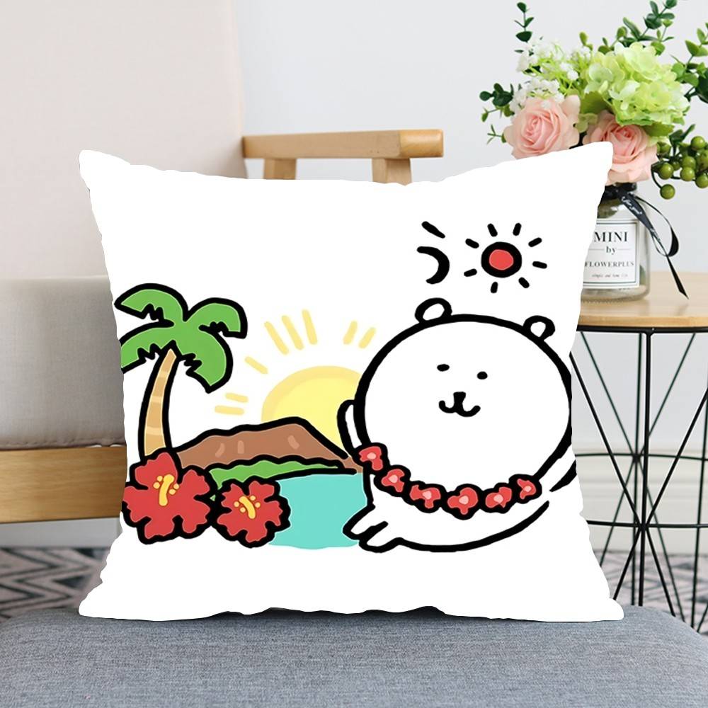 

Cute JJoke BBear Throw Pillow Covers Pattern Cushion Cover Suitable For Sofa Bedroom Car Pillow Cover 40x40CM(16x16in)