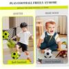 Silent Soccer Sphere For Kids Size 5 Pu Foam Football With Shock Absorption Plush Noise Reduction Sponge For Training Indoor Young Boys