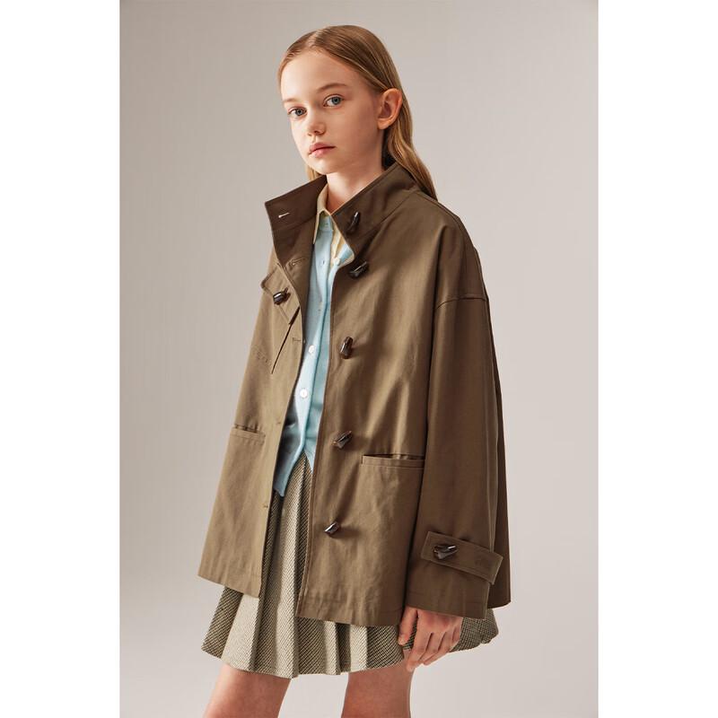 ELLE KIDS Girls' Vintage Workwear Toggle Jacket