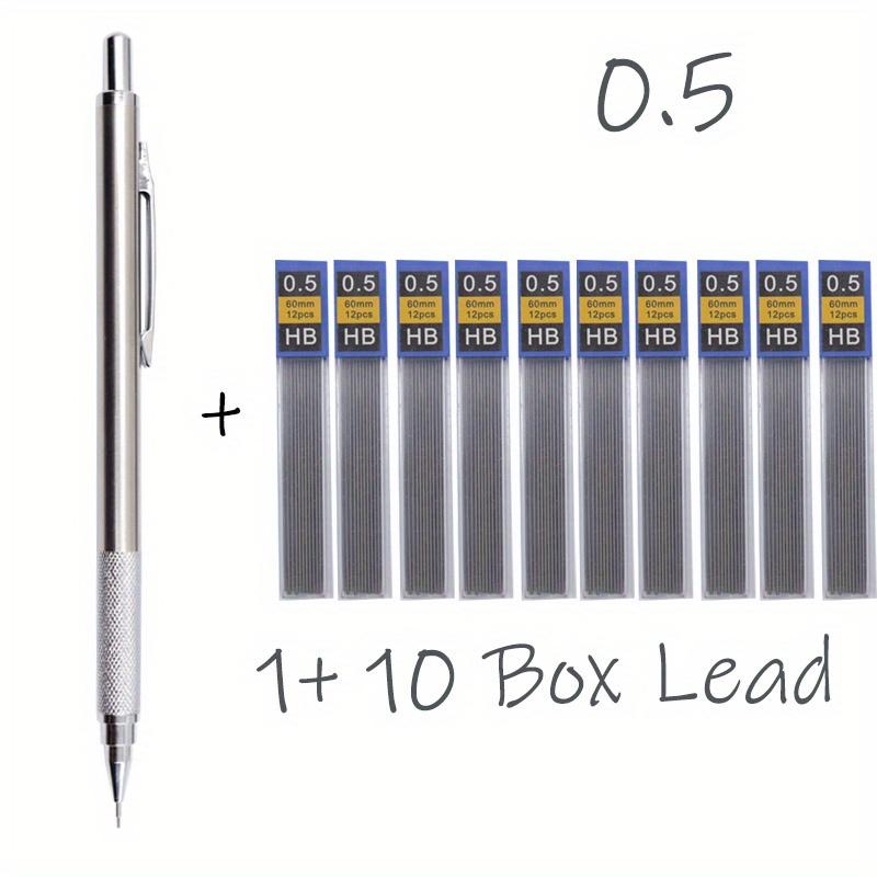 

Полностью металлические механические карандаши 0.3, 0.5, 0.7, 0.9, 1.3 2.0 мм Стержни для заправки Искусство, Письмо, Эскизы Выдвижной дизайн