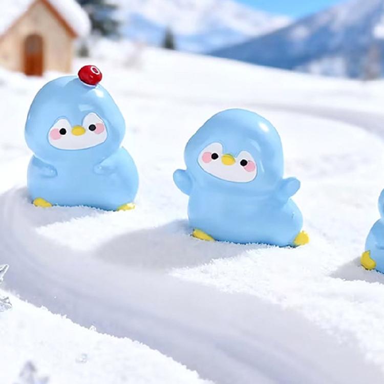 Tiny Penguins Mini Resin Penguins Figurine for Fairys Garden Decorations,Miniatures Dollhouses Accessories,Crafts Ornament