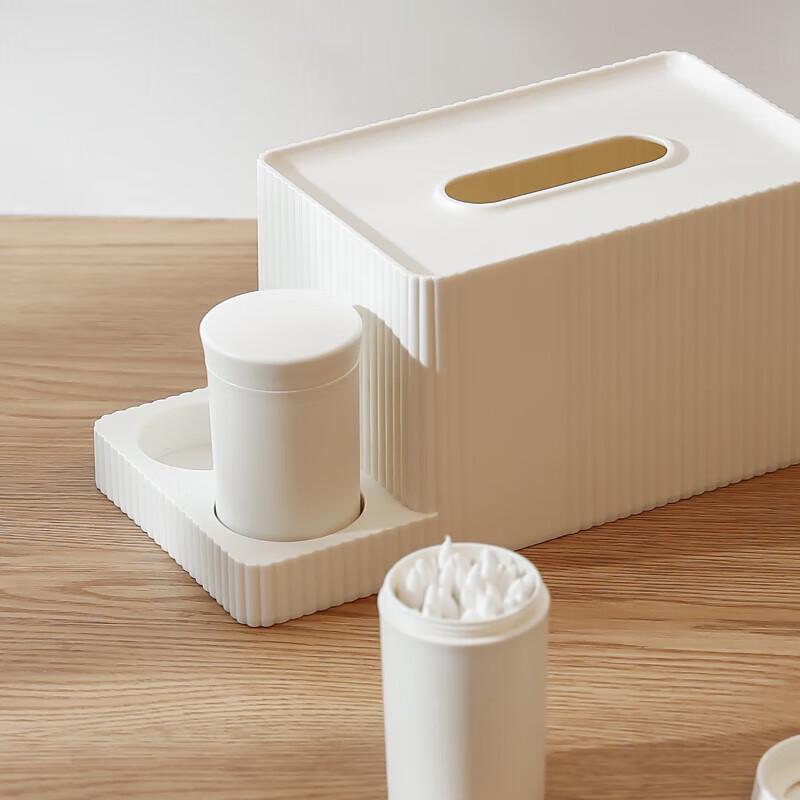 Multi-functional Desktop Tissue Box with Storage