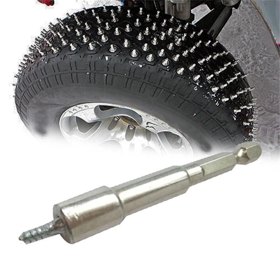 50pcs Car Motorcycle Tire Spikes Snow Ice Road Wheel Tyre Studs Screw For Winter
