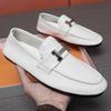 Live Stream Explosion Korean Version of Loafers, Small Leather Shoes, One-pedal Leather Shoes In Spring and Autumn, Low-top Lazy Shoes, Doudou Shoes