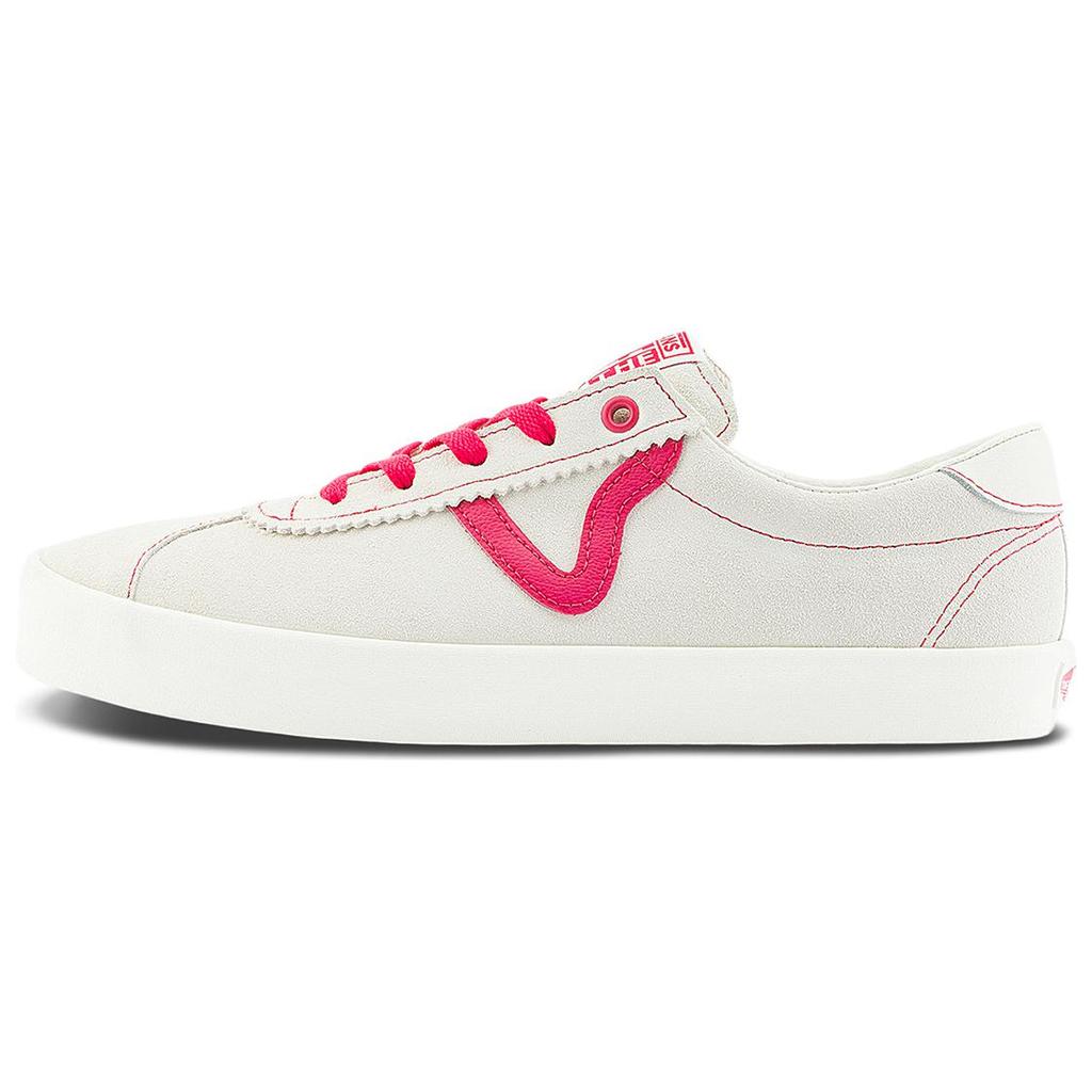 Vans Sport Low Fashion Versatile Low-Top Skate Shoes Unisex Sneakers White Red VN000D09EAS