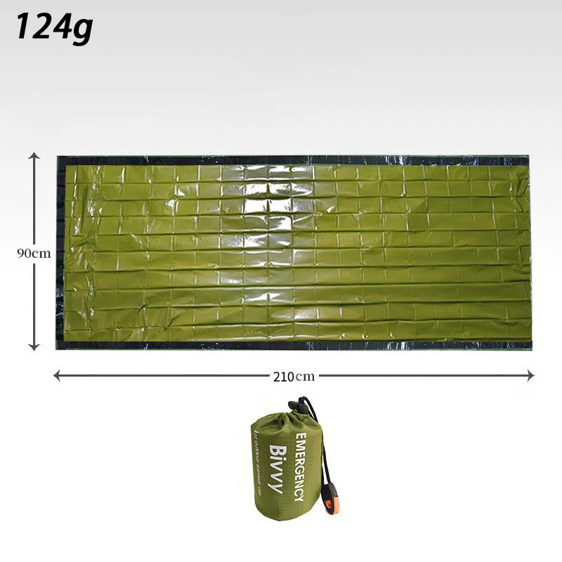 Outdoor Pe Aluminum Foil Emergency Sleeping Bag Simple Cold Proof Disaster Relief Emergency Warm Bag Raincoat Tent Storage