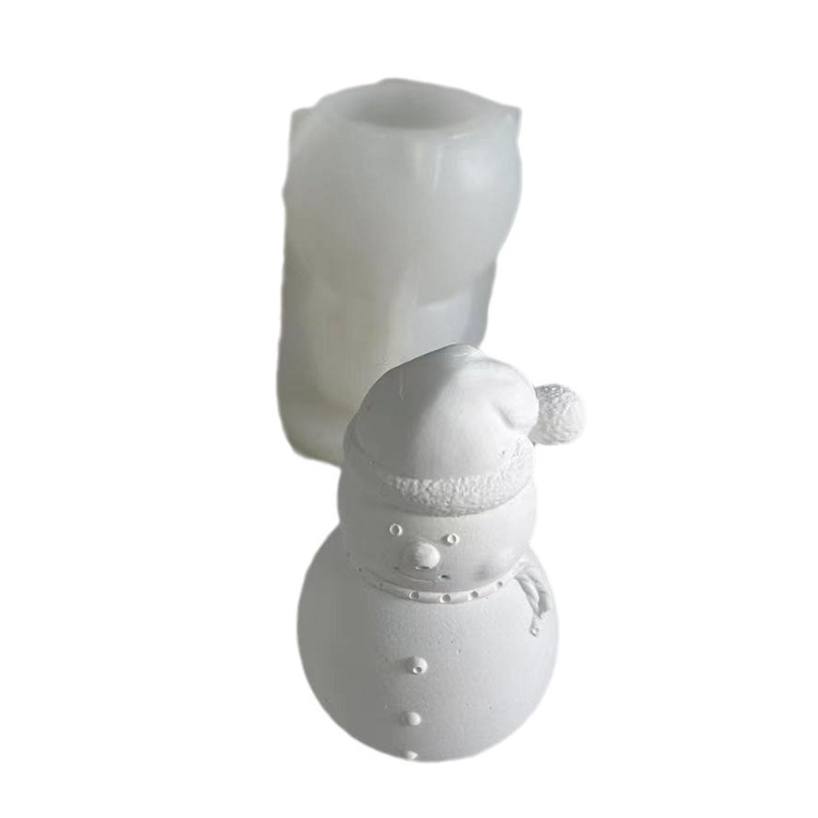 

Candle Moulds Santa Clause/Snowman Shaped Hand-Making Soap Molds Clay Mould Silicone Material for DIY Hand-Making Candle
