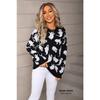 Women Pullover Halloween Sweaters Ghost Print Jumpers Long Sleeves O Neck Loose Slight Strech Casual Office Lady 2025 Autumn