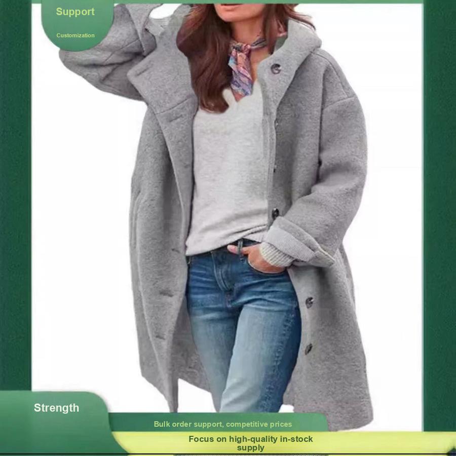 

Casual Autumn Street Style Windbreaker Long Sleeve Winter Loose Fit Women s Coat Wholesale 3XL