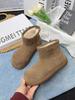 Short boots women's autumn and winter new fashion suede snow boots comfortable and warm student cuff cotton boots