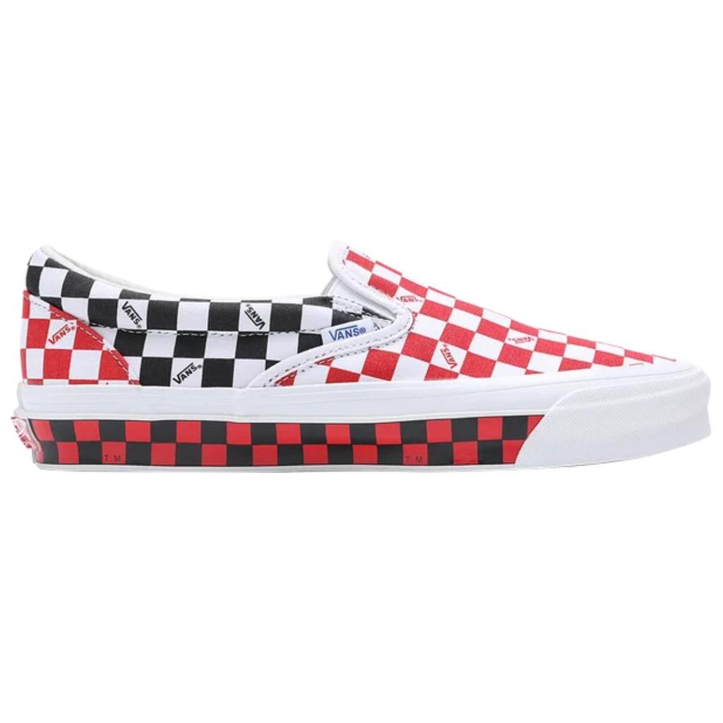 Vans OG Classic Slip-On LX Cuadros - Rojo Negro Zapatillas Unisex VN0A32QNREB