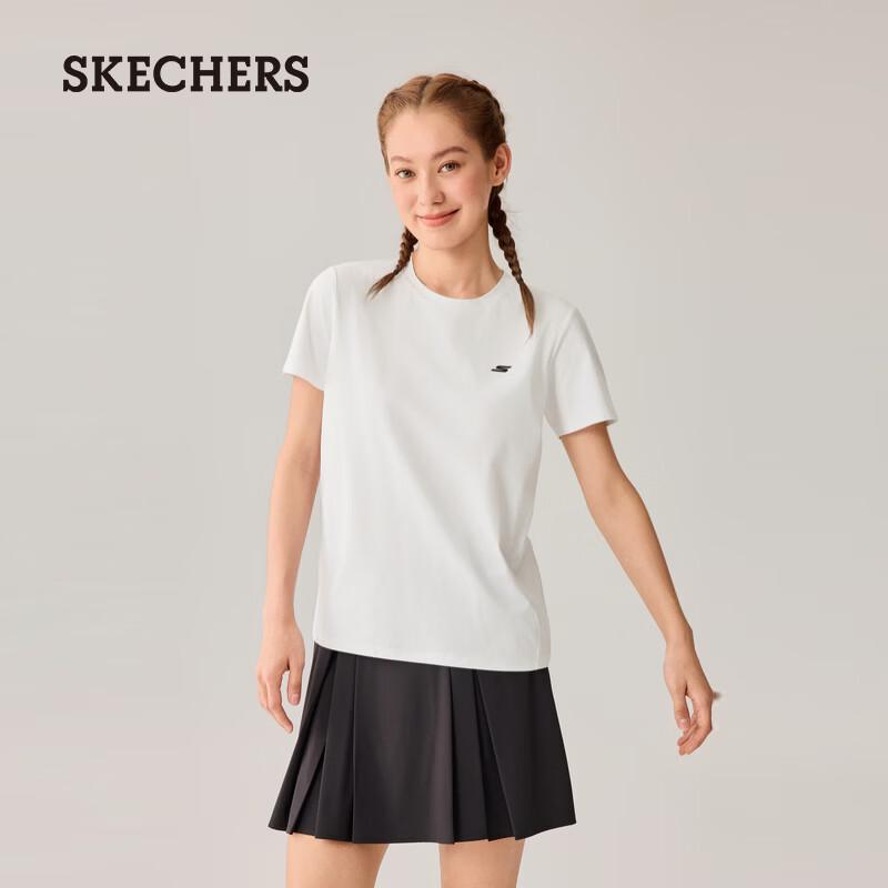 Skechers Women s Knit Short Sleeve T-Shirt XL 100