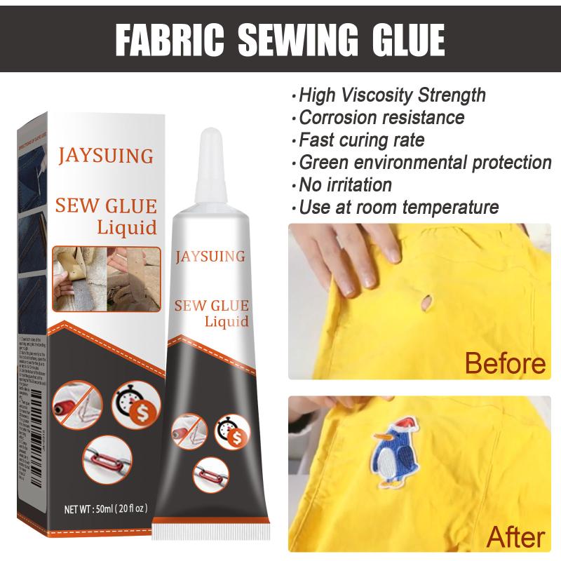 50Ml Sew Glue Fabric Leather Fast Drying Glue Ultra-Stick Sew Glue Kit Secure  Liquid Sewing Supplies Universal Glue