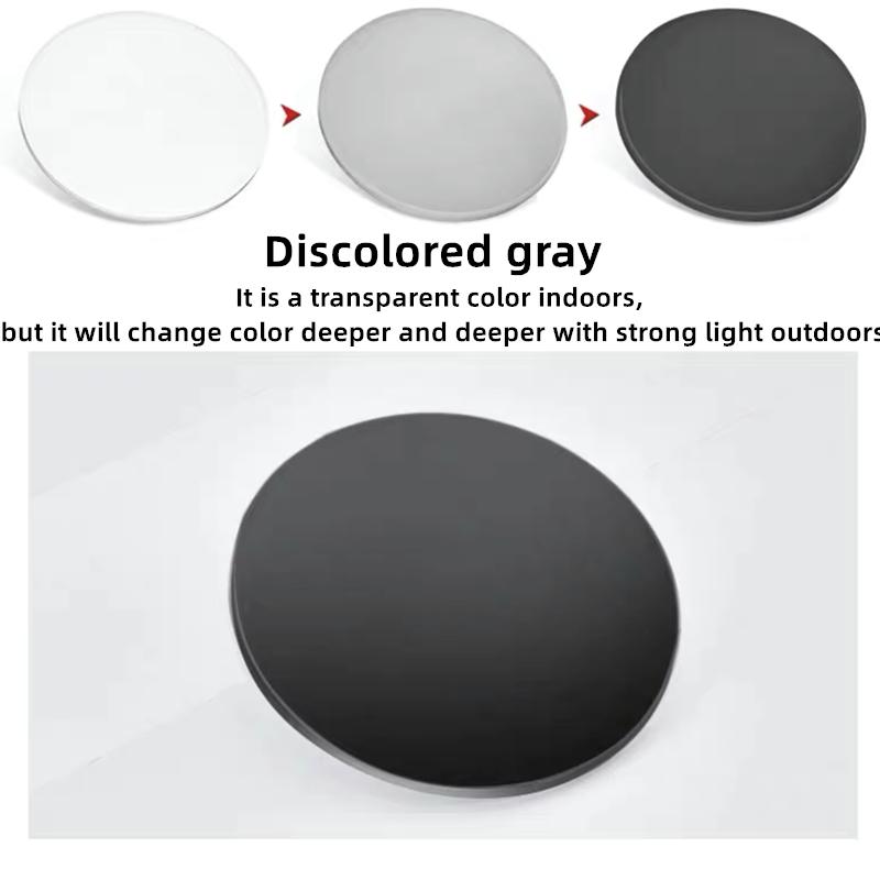 

1.56 1.61 1.67 Photochromic Sun Glasses Optical Lenses Myopia Presbyopia Sunglasses Single Vision Lens Gray Brown Chameleon 1.56