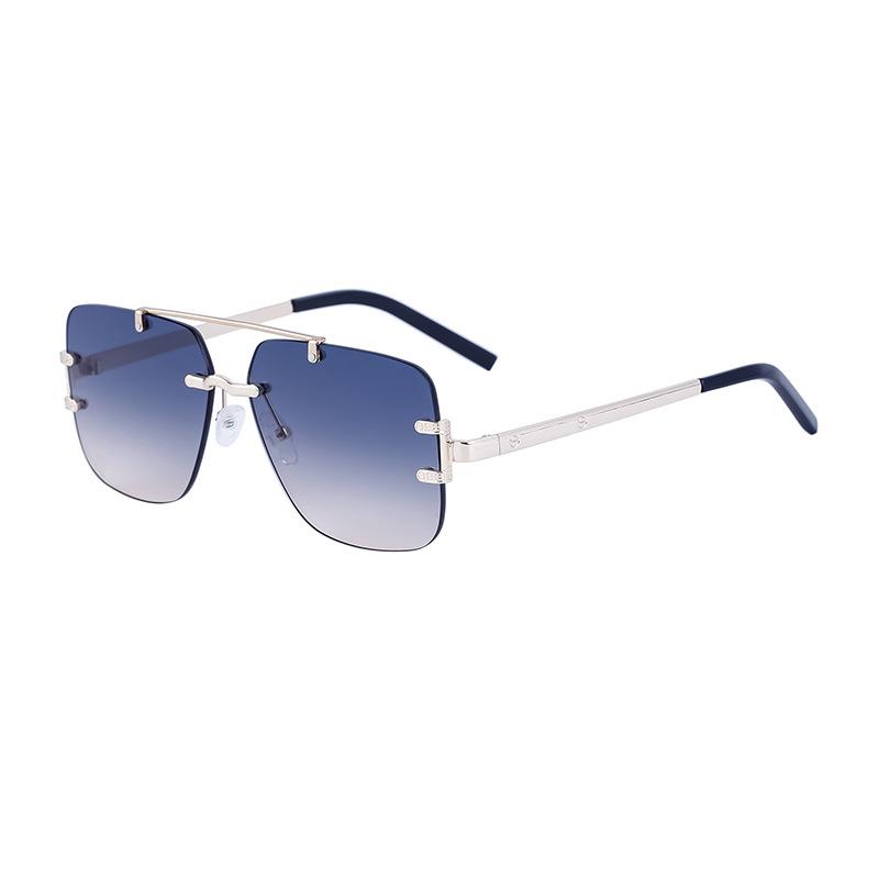 JYL TS Men's Rimless Cut-Edge - Metal Double-Bridge Driving Shades WF-2A747