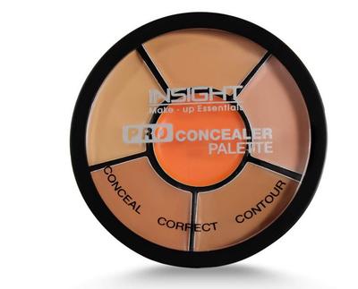Insight Cosmetics Pro Concealer Palette Waterproof Concealer With Full Coverage Easily Blendable Concealer 3 In 1 Palette Conceal Corect & Contour