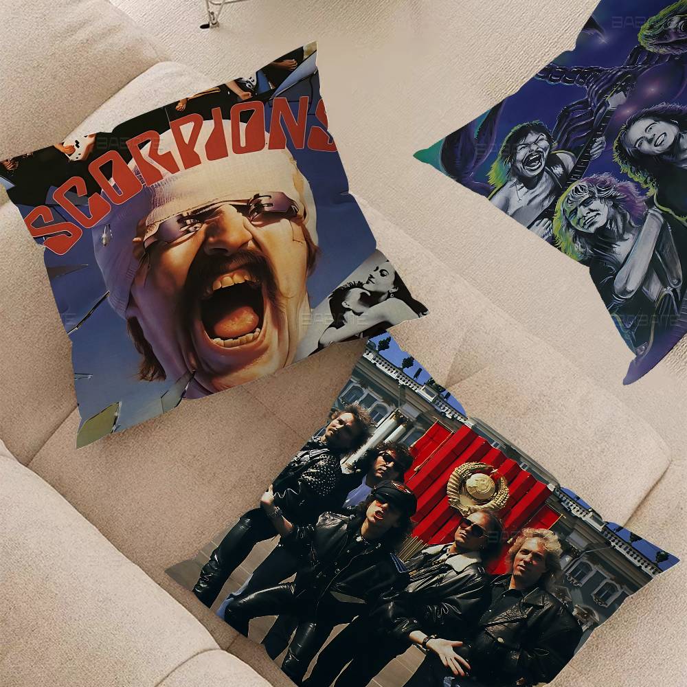 Classic Hard Rock Band S-Scorpions Personalized Pillow Cover Kids Bedroom Wild Party Decor Pillowcase Kid Birthday Shower Gift