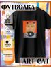 DJ Cat Print T-shirt