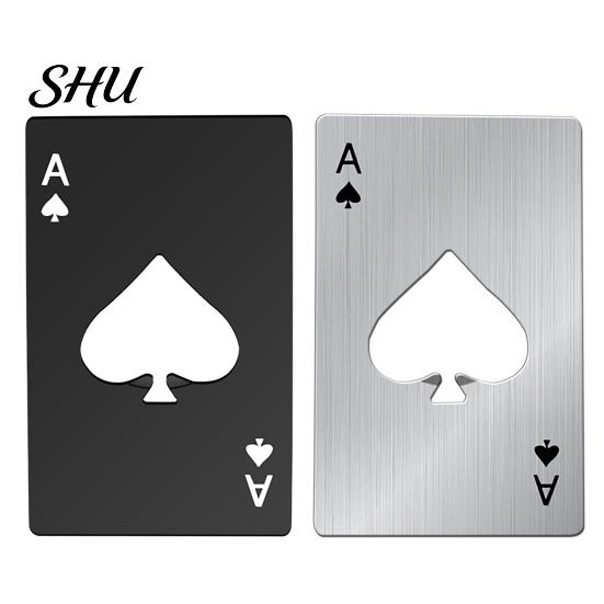 Bottle Cap Opener High Strength Convenient Open Portable Can Poker Card Shape for Home Beer