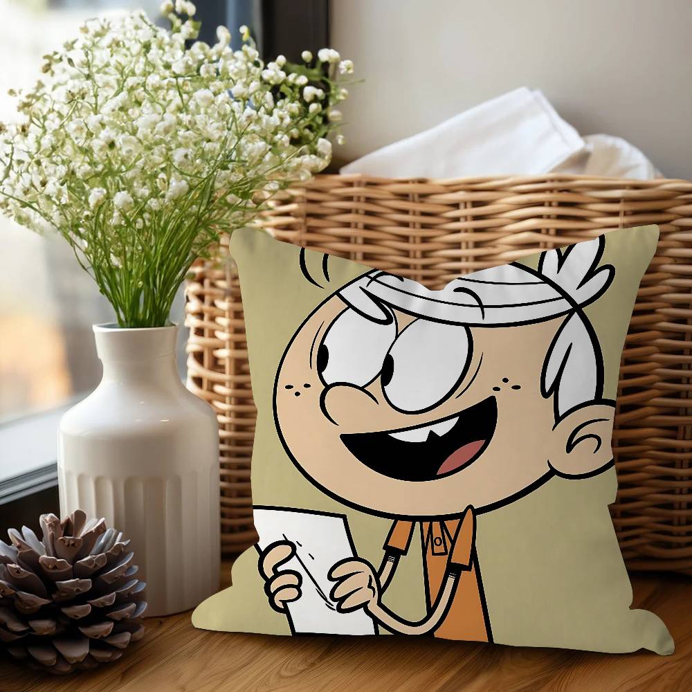 Anime The L-loud House Pillow Gifts Home Office Furnishings Bedroom Sofa Car Cushion Cover Case 45x45cm