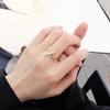 Elegant Gothic Wing Couple Rings Open Band Design Comfortable Wear Alloy Materials Unisex Matching Lovers Accessory