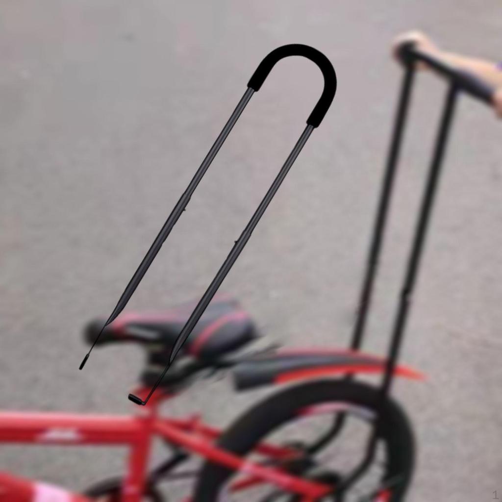 Mâner de antrenament pentru biciclete, bară de împingere a echilibrului, mâner de control al bicicletei, învățare cu bicicleta