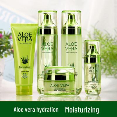 Set Skincare Essenza Pura di Aloe Vera: Lozione Acqua e Crema Idratante e Rinfrescante