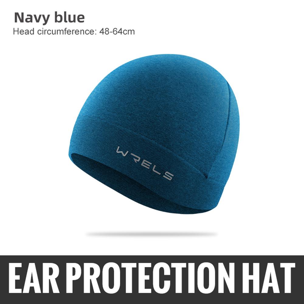 WRELS Radmützen Winddicht Thermisch MTB Fahrradmütze Skihelm-Futter Laufen Motorradmütze Herren Damen Kopfbedeckung