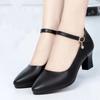 Fashion Ladies Shoes 2024 High Quality Buckle Strap Women's High Heels Fashion Shallow Office and Career Sexy Pointed Toe Heels Women