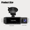 Dash Cam 3 Channel Car Black Box WiFi DVR HD 1080P Video Front Built-in and Rear Camera W/IR Night Vision Car Accessories