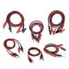 0.5m 1M 5/10/15A Dual 4mm Banana Alligator Crocodile To Banana Alligator Clip Plug Test Crocodile Red Black Cable Lead