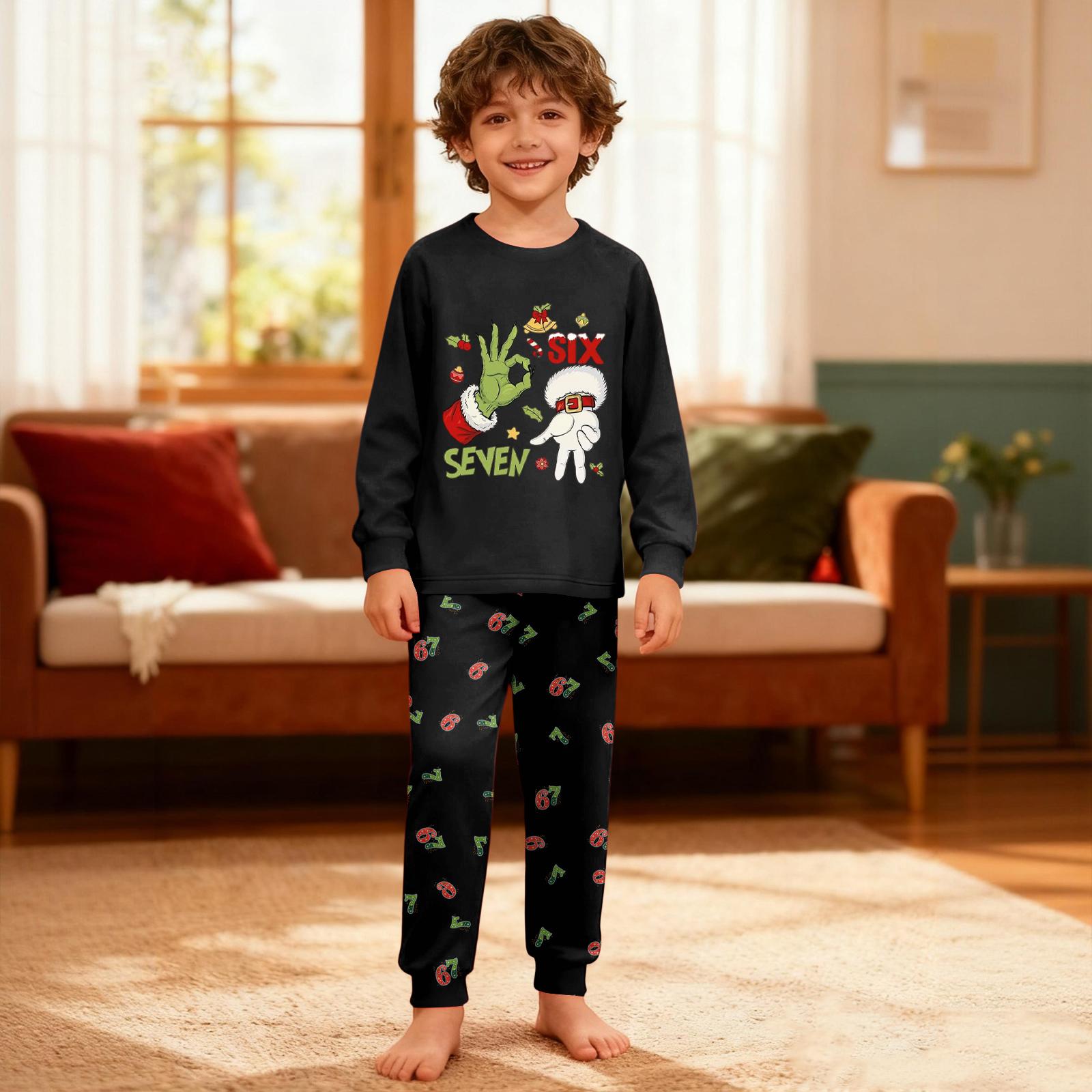 

Детский комплект - Тонкий комплект-двойка с принтом для мальчика и девочки с длинными рукавами и брюками 120 киноварь