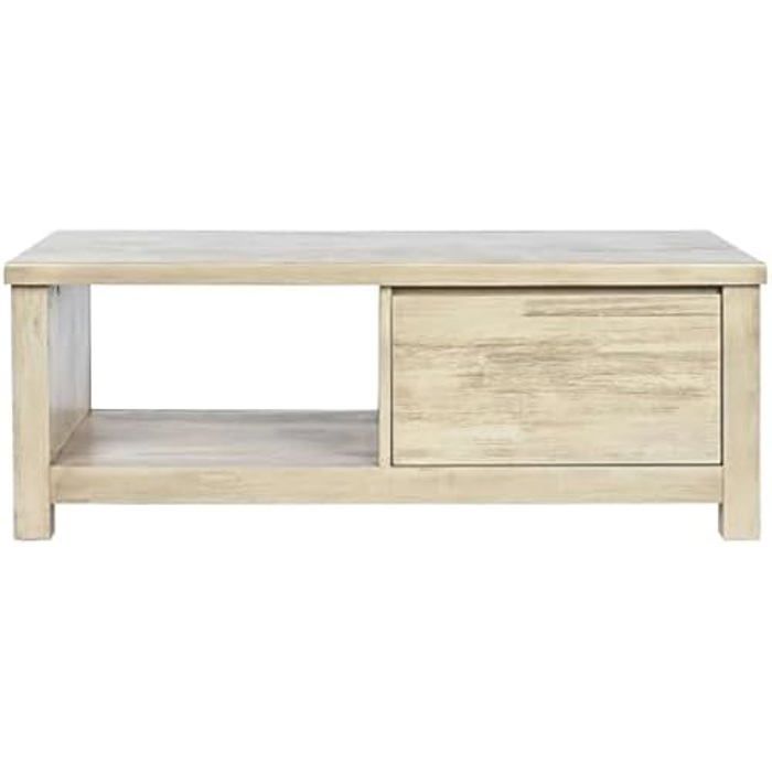 Table Basse - HOME ESPRIT - Acacia - 120x60x45 cm - Multicolore - Bois massif - Design contemporain