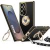 Protective Case - BOOLING - for Samsung Galaxy S25 Ultra - Silicone - Support Ring - Adjustable Cord