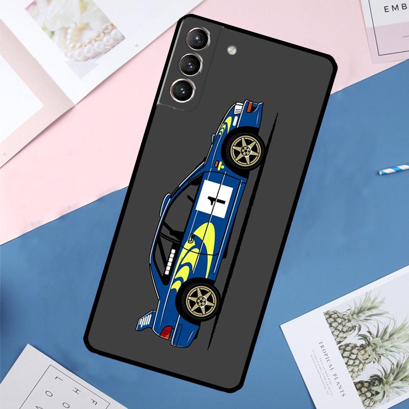 T16 Rally Car Case For Samsung Galaxy S25 Ultra S21 S22 S24 S23 Ultra S9 S10 Plus S21 FE S25 FE Back Cover