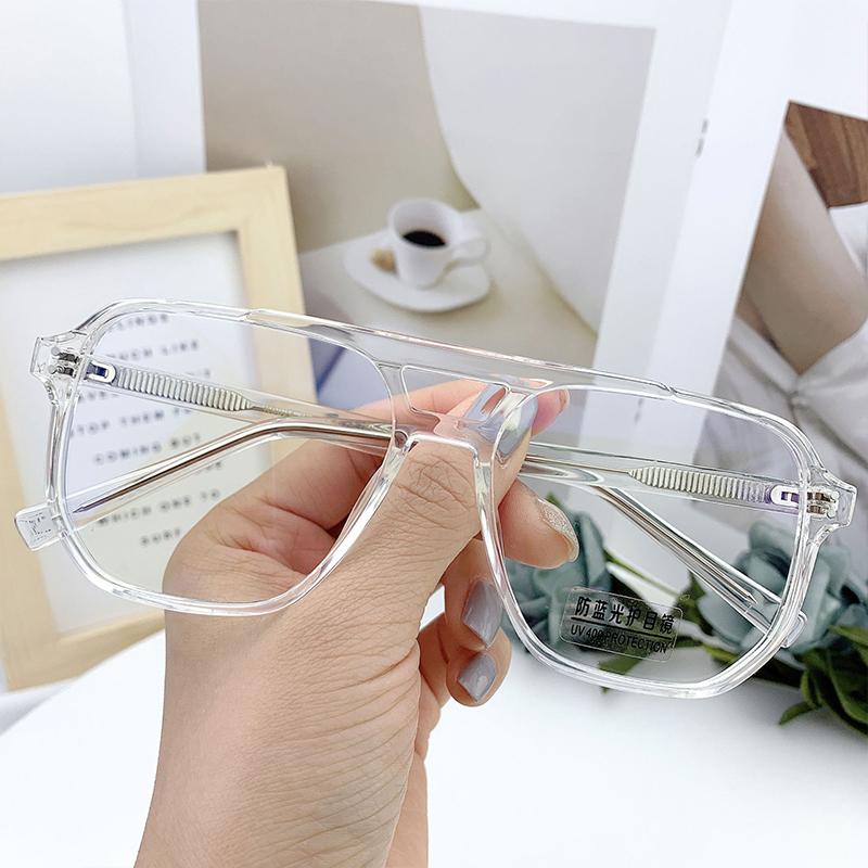 New Fashion Vintage Oversized Reading Glasses Unisex Anti Blue Rays Leoaprd Square Eyeglasses Antifatigue Computer Eyewear