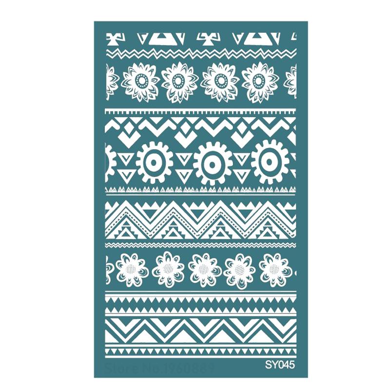 Polymer Clay Silk Screen Stencils Reusable Silkscreen Print Kit for Printing Clay Stamps Jewelry Earrings Decoration Template