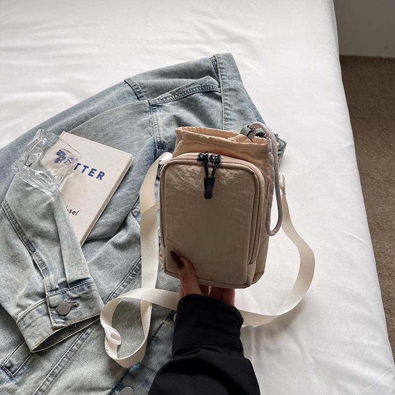 Drawstring Small Square Bag Women's Crossbody Bag Mobile Phone Bag