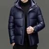 Men's 2025 High Fill 90 White Duck Down Jacket - Fashionable Thickened Winter Puffer for Middle Age