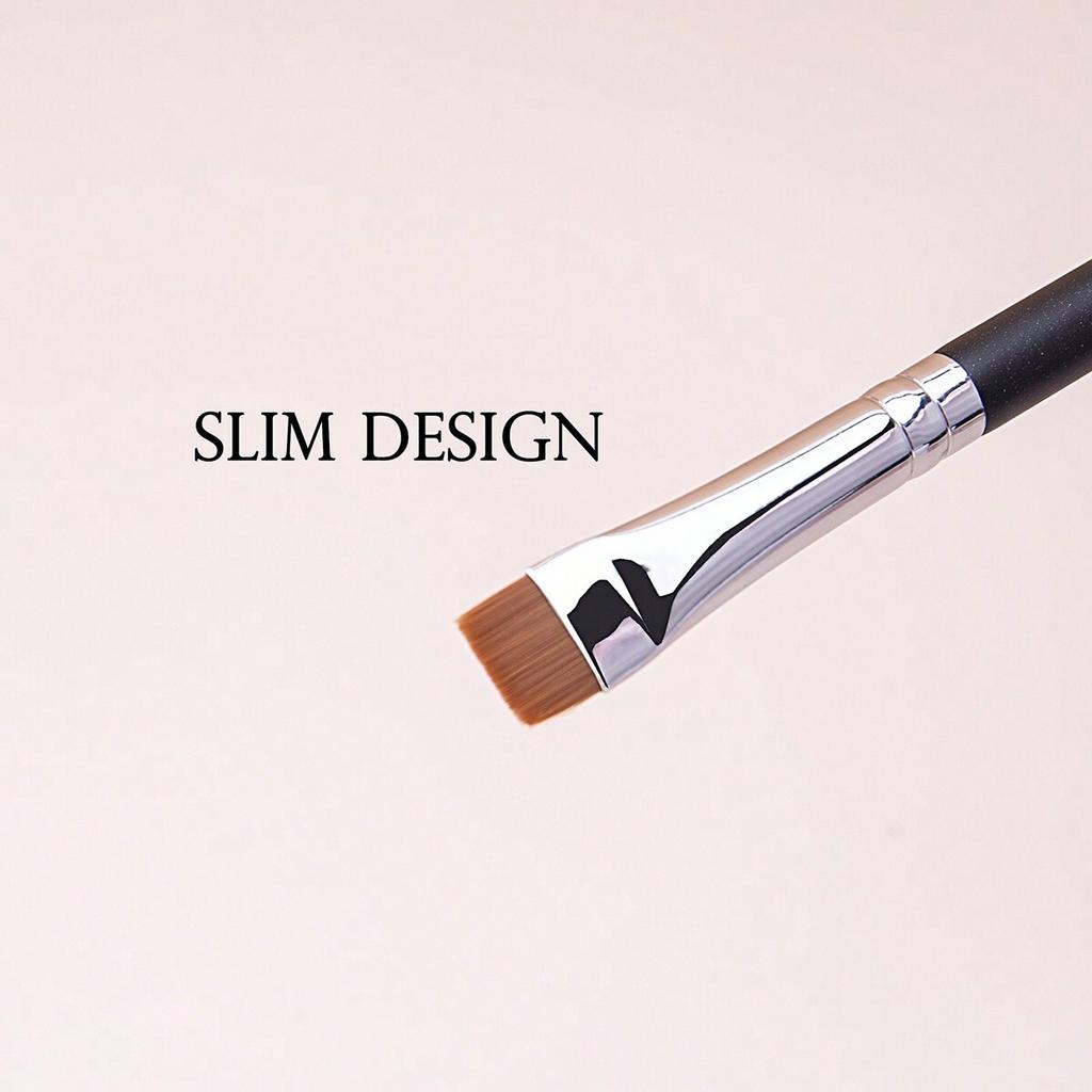 1pc Flat Brush, Thin And Precise, Perfect For Applying Eyebrow Eyeliner Makeup Tool