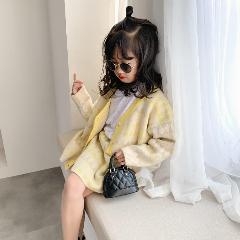 Adorable Mini Shell Bag For Kids Stylish Korean Design With Soft Pu Leather Material