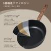 SENSARTE Deep Frying Pan 30cm with Lid, Non-stick Coating, IH and Gas Stove Compatible, Stir-fry Pan, All Heat Source Compatible, 5-Layer Construction
