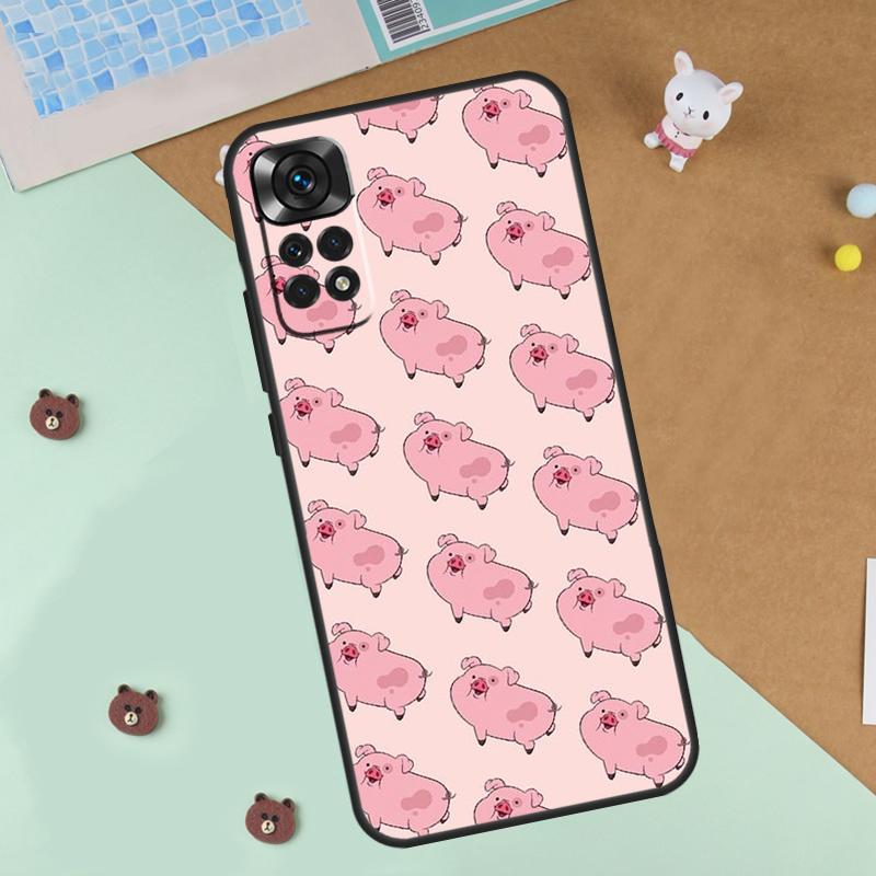 Cartoon Pig Case For Xiaomi Redmi Note 13 12 11 9 10 14 Pro 10S 11S 12S Cover For Redmi 13C 10C 12C 14C